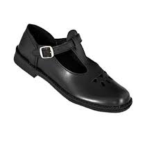 Female Hi-Scuff Breathable T-Bar School Shoe