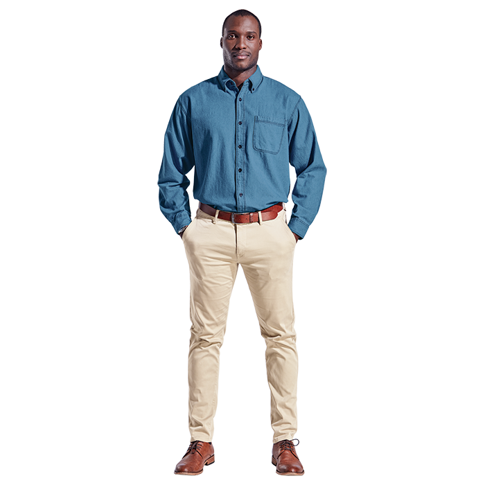 Denim Shirt Long Sleeve Mens