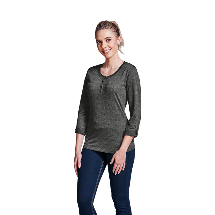 145g Henley L/S T-Shirt Ladies