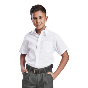 Unisex Short Sleeve School Shirt